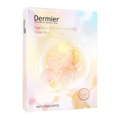 (DERMIER)エイジレスNMNレスベラトロール・フェイスマスク25ML6枚 1箱:Yokohama Media