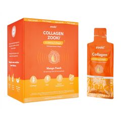 コラーゲンズーキ11000MG18.5ML30袋・マンゴーピーチ味(ZOOKI)  1箱:Yokohama Media