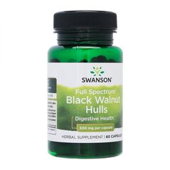 フルスペクトラム・ブラックウォルナットハルズ500MG60錠(SWANSON) 1本:Yokohama Media