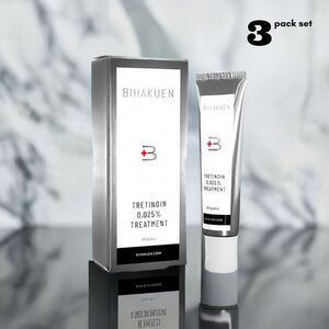 ビハクエン トレチノイン0.025%20G  3本(BIHAKUEN):Yokohama Media