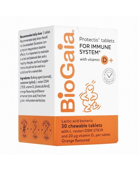 プロテクティスウィズビタミンD+30錠(BIOGAIA) 1箱:Yokohama Media