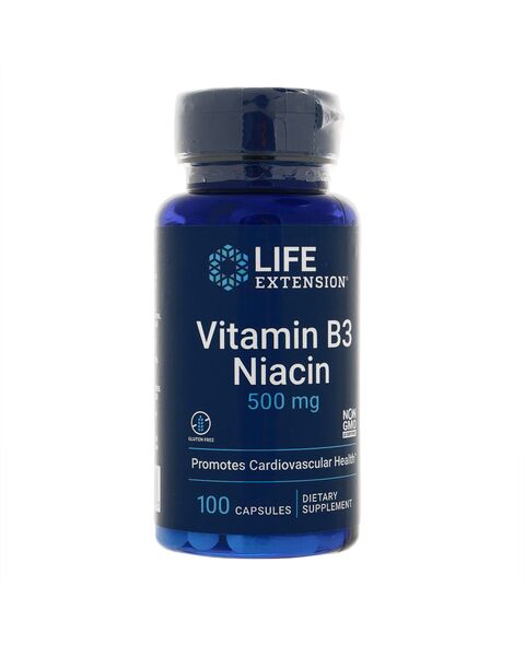 ビタミンB3ナイアシン500MG100錠(LIFEEXTENSION) 1本:Yokohama Media