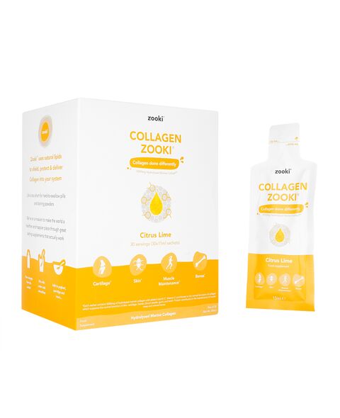コラーゲンズーキ15ML30袋・シトラスライム味(ZOOKI)[ヤマト便（到着7日程）] 1箱:Yokohama Media