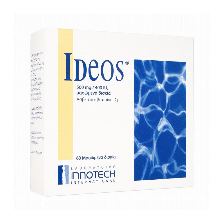 イデオス[500MG+400IU]60錠(LABORATOIREINNOTECHINTERNATIONAL) 1箱:Yokohama Media