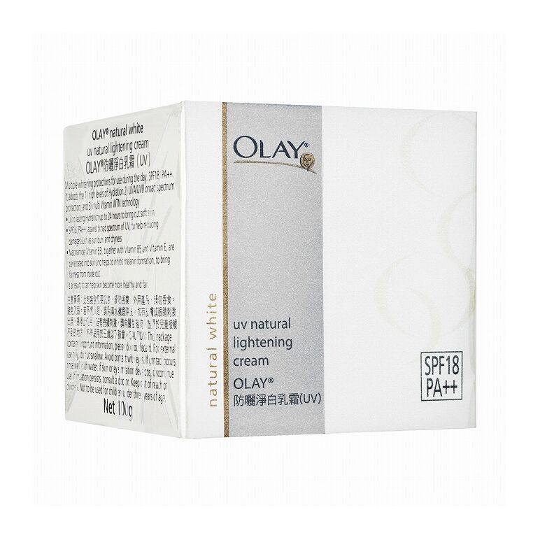 (OLAY)ナチュラルホワイトUVナチュラルライトニングクリームSPF18_100G 1箱:Yokohama Media