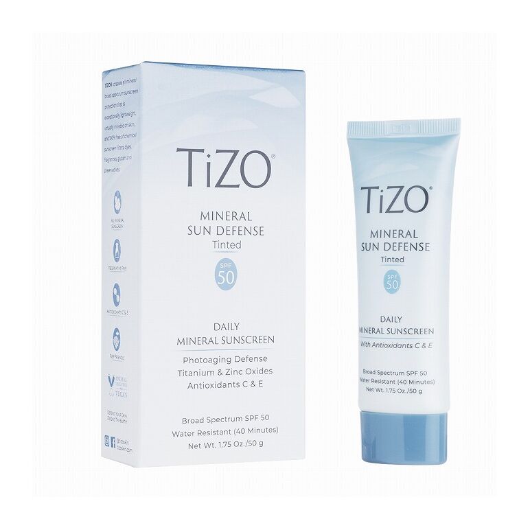 (TIZO)ミネラルサンディフェンスSPF50(ティント)50G 1本:Yokohama Media