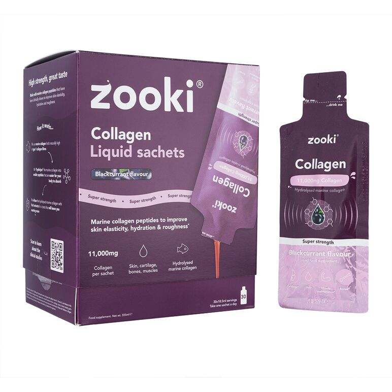 コラーゲンズーキ11000MG18.5ML30袋・ブラックカラント味(ZOOKI)[ヤマト便] 1箱:Yokohama Media